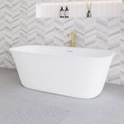 Tova 1500mm Oval Freestanding Acrylic Bathtub Gloss White Baths Arova 