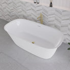 Tova 1500mm Oval Freestanding Acrylic Bathtub Gloss White Baths Arova 