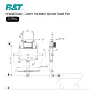 Upgraded Reinforced R&T In Wall Toilet Cistern for Floor Mount Toilet Pan Toilets R&T 
