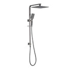VIVA 250mm Twin Rain Shower Rail Set Gunmetal Showers Arova 
