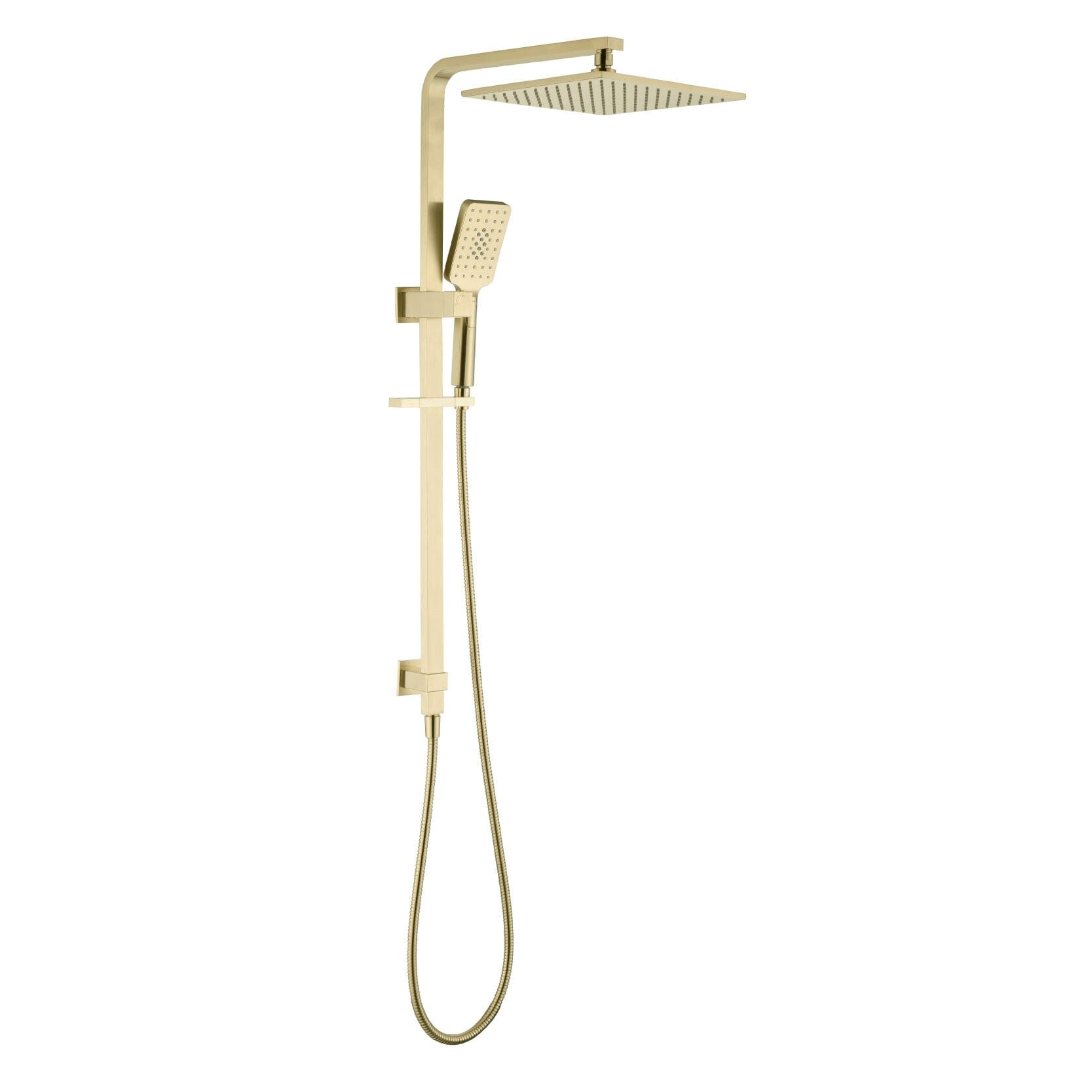 VIVA 250mm Twin Rain Shower Rail Set Gunmetal Showers Arova 