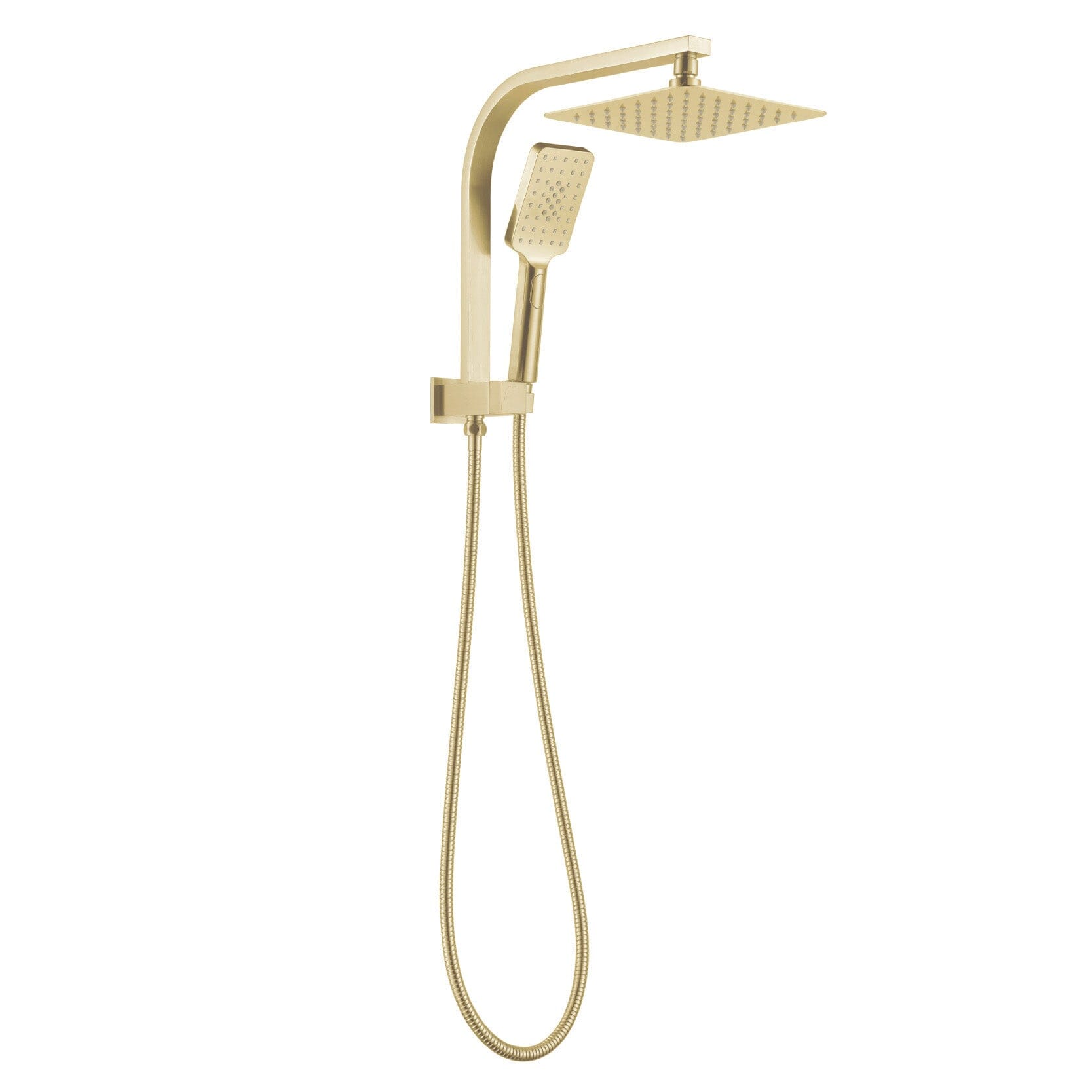 VIVA Compact Rain Shower Square Brushed Gold Showers Arova 