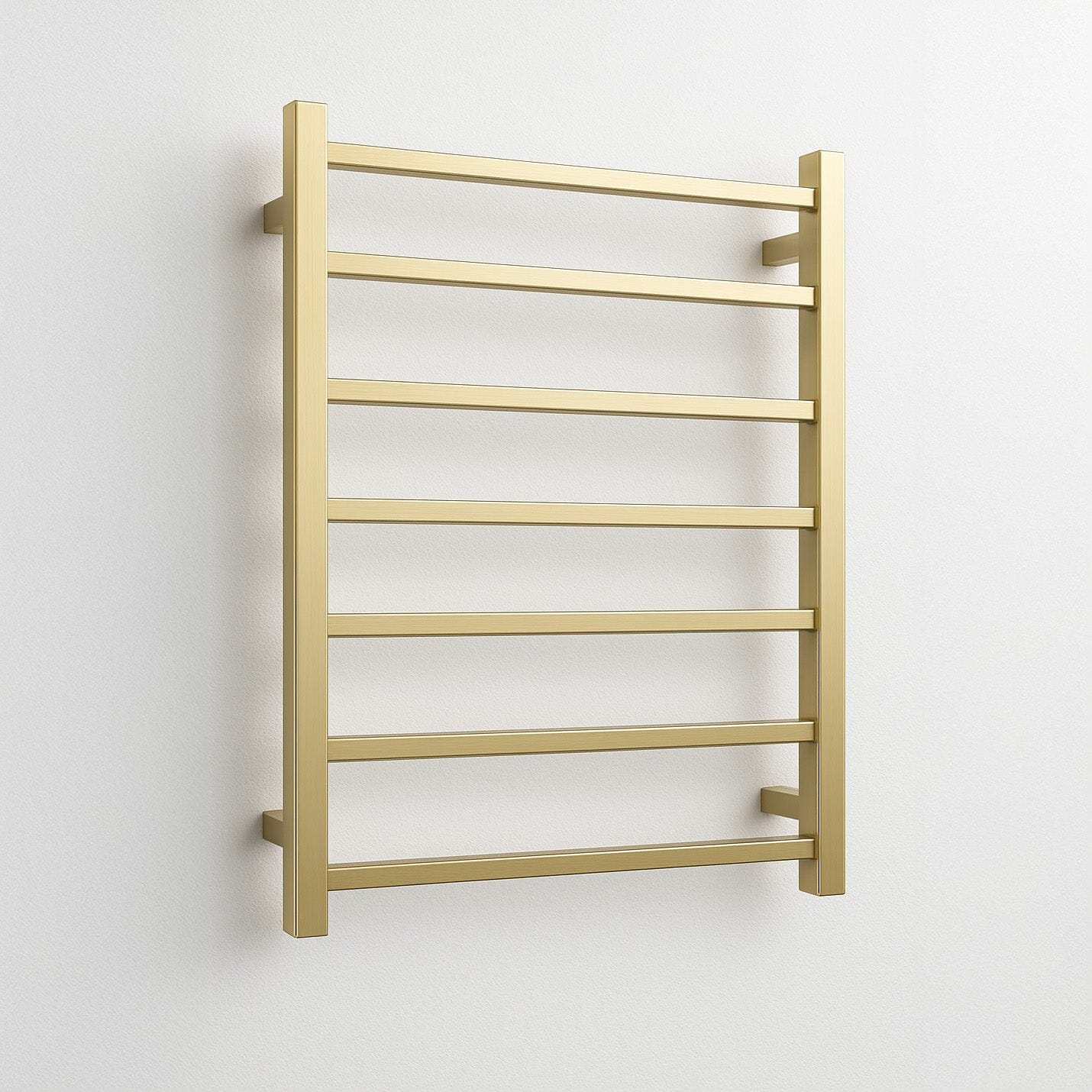 VIVA Heated Towel Rail Square Brushed Gold Heated Towel Rails Arova 