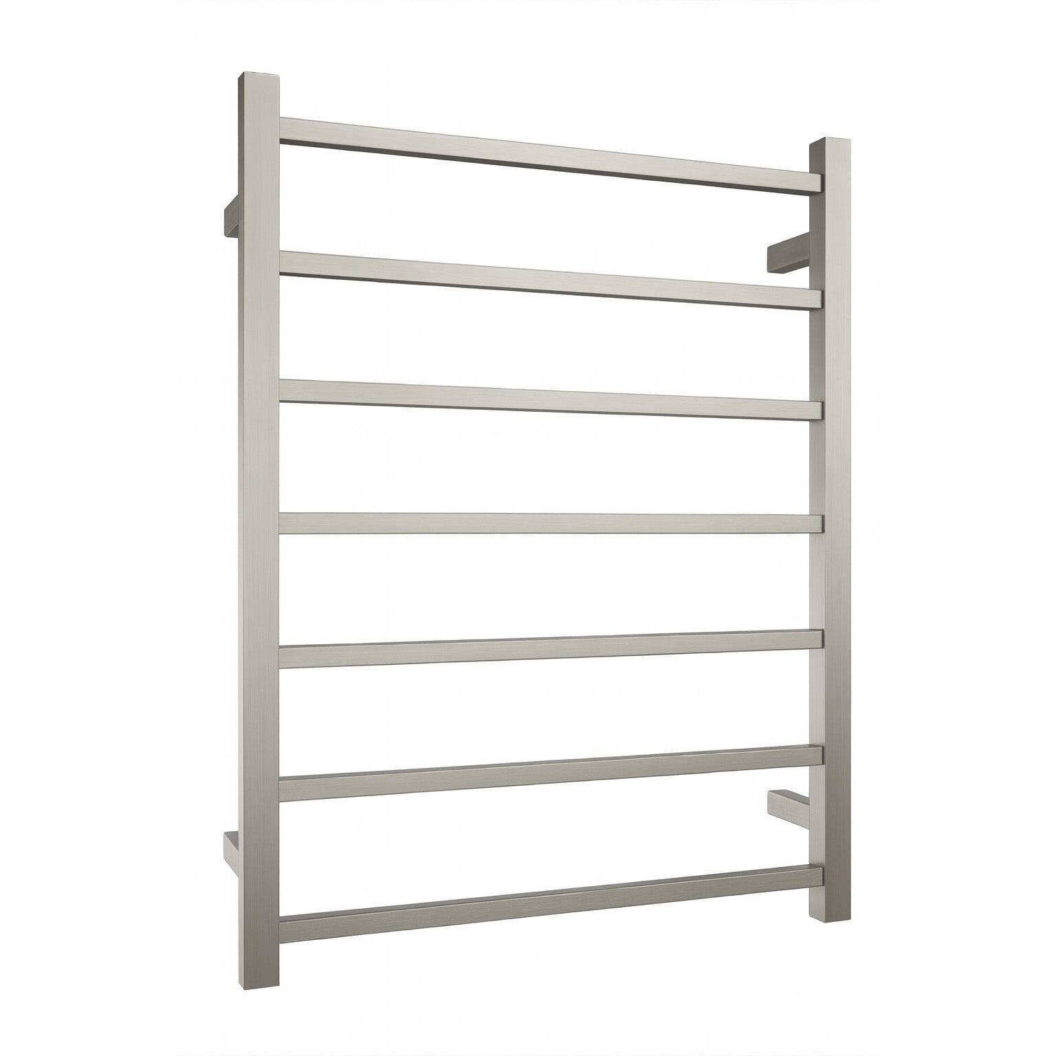VIVA Heated Towel Rail Square Brushed Nickel Heated Towel Rails Arova 