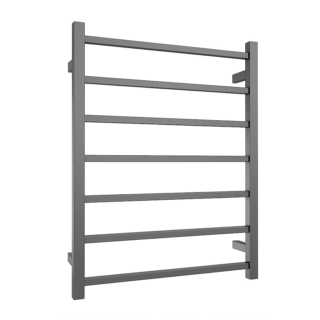 VIVA Heated Towel Rail Square Gunmetal Heated Towel Rails Arova 