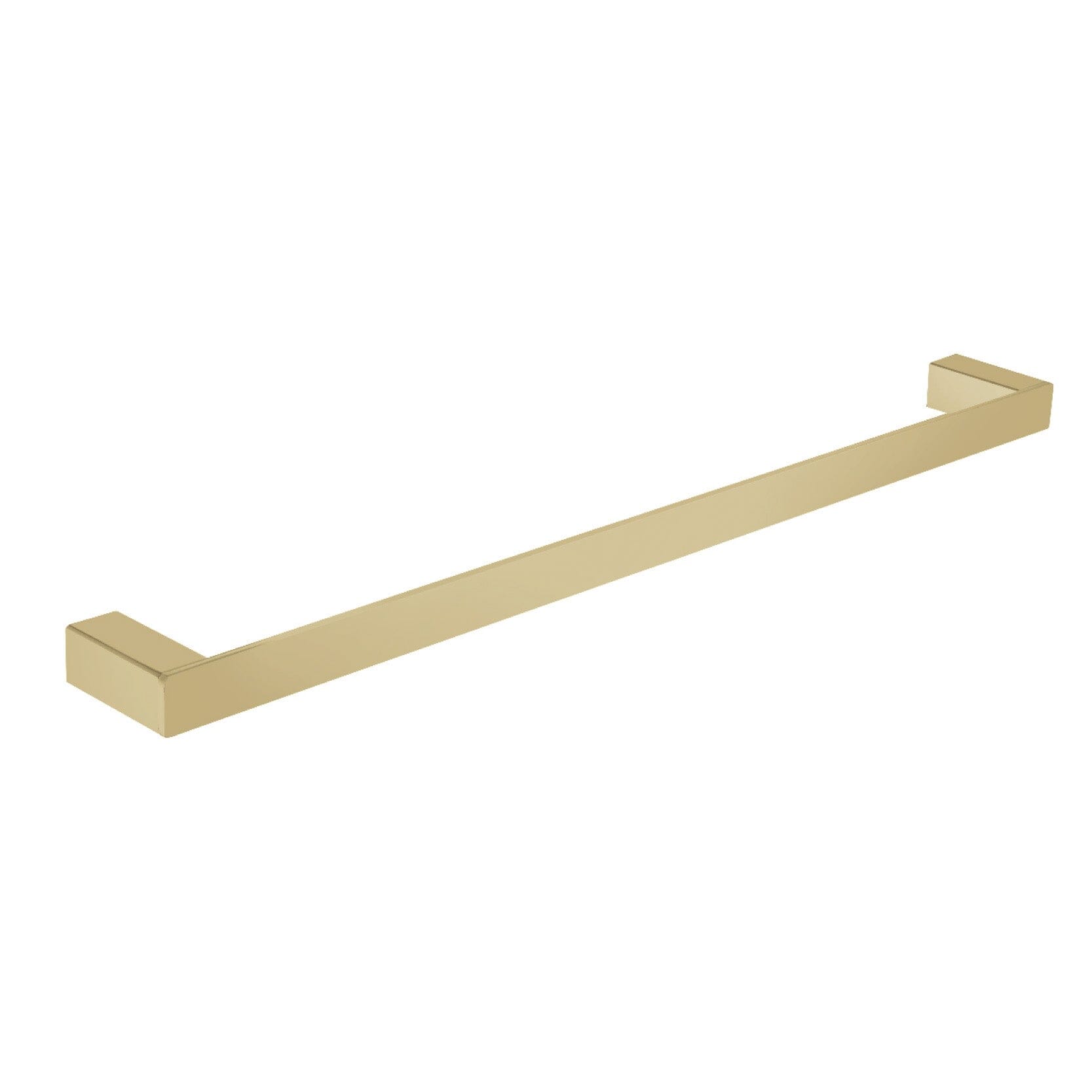 Viva Single Towel Rail 600mm Brushed Gold Accessories Arova 