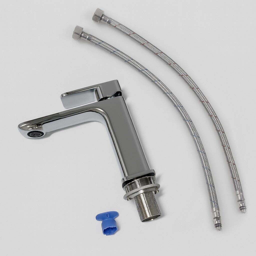 VIVA Square Basin Mixer Tap Chrome - BT201C Tapware Arova 