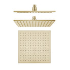 VIVA Square Shower Head 250mm Brushed Gold Showers Arova 