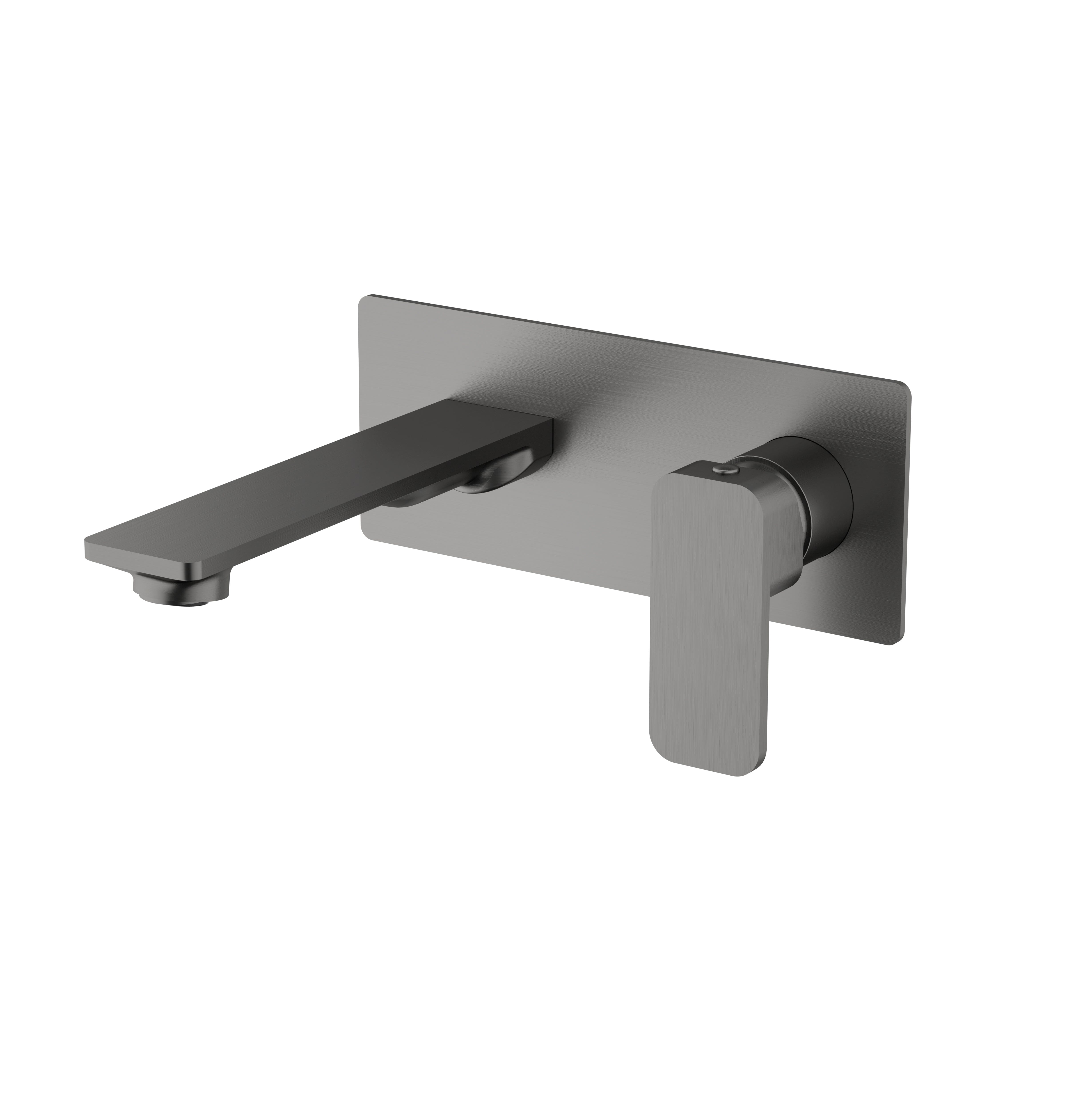 VIVA Wall Mount Bath Basin Mixer Spout Gunmetal Arova 