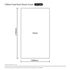 Walk in Shower Screen Set 750-1500mm Fully Frameless Shower Screens Arova 