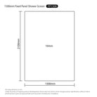 Walk in Shower Screen Set 750-1500mm Fully Frameless Shower Screens Arova 