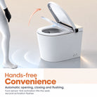 Wall Faced Smart Toilet with Heated Seat Rimless Dual Flush Toilets Arova 