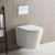 Yara51 Rimless Tornado Wall Hung Toilet Package - Geberit Sigma 8 Duofix In Wall Cistern & Square Button Toilets Arova 