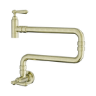York Wall Mounted Pot Filler Aged Brass Tapware Nero 