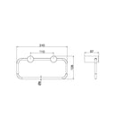 Zen SS316L Hand Towel Ring Brushed Gold (NR1680BG) Accessories Nero 