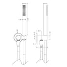 Zen SS316L Shower On Bracket Brushed Bronze Showers Nero 