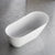 ASPEN 1700mm Single Slipper Free Standing Bathtub Gloss White Baths AROVA 