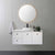 AUSTIN 120cm Wall Hung Bathroom Vanity Vanities & Mirrors Arova BLISS Speckled Stone Top Right Hand Side CB1201N-Square Gloss White Basin