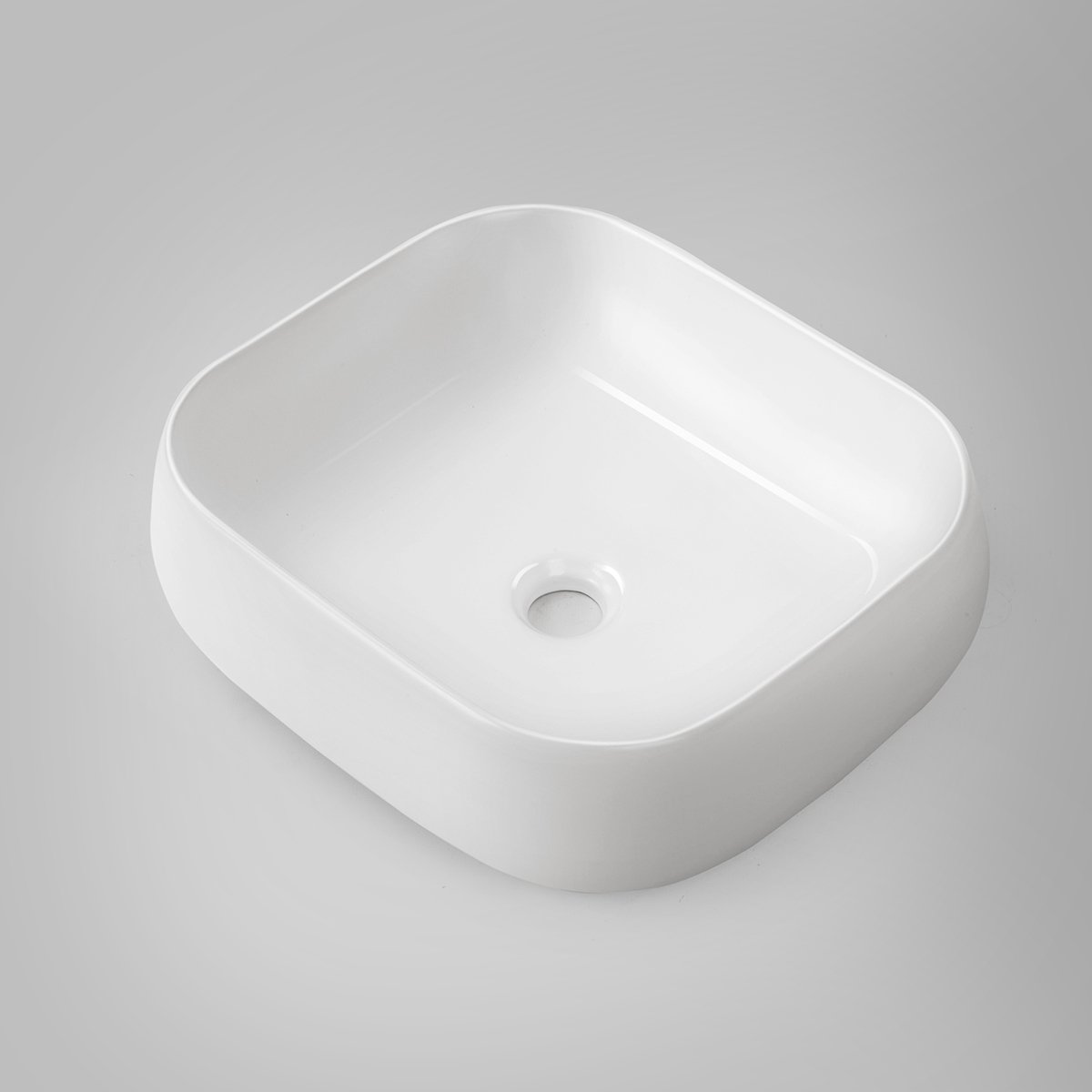 BIANCA 45 Square Above Counter Basin Gloss White AROVA