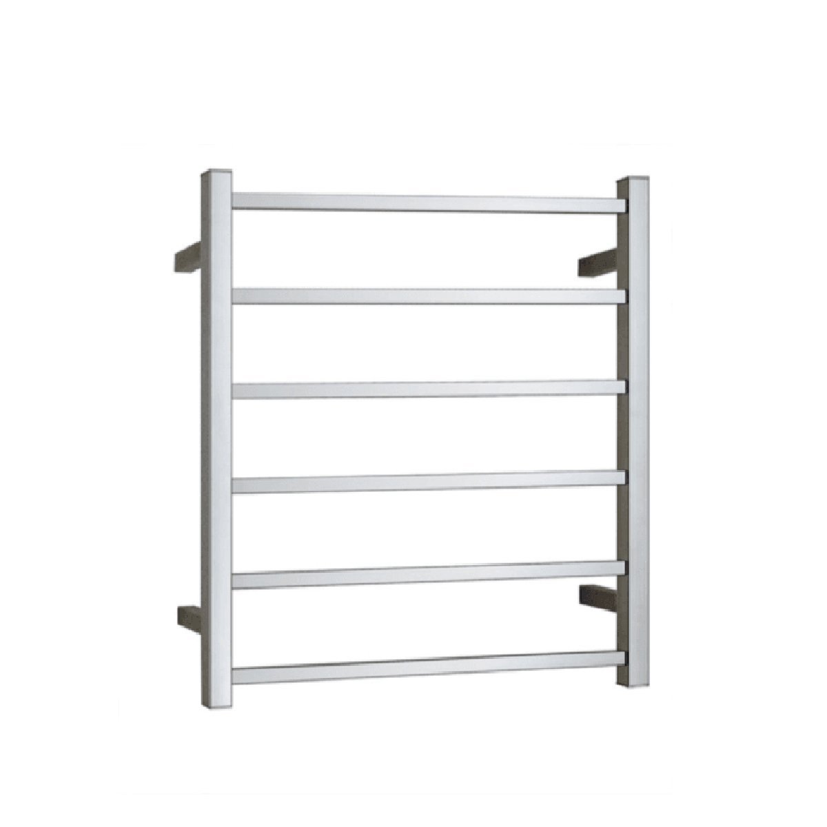 Bianco Square Heated Towel Ladder 6 Bar Accessories ECT 