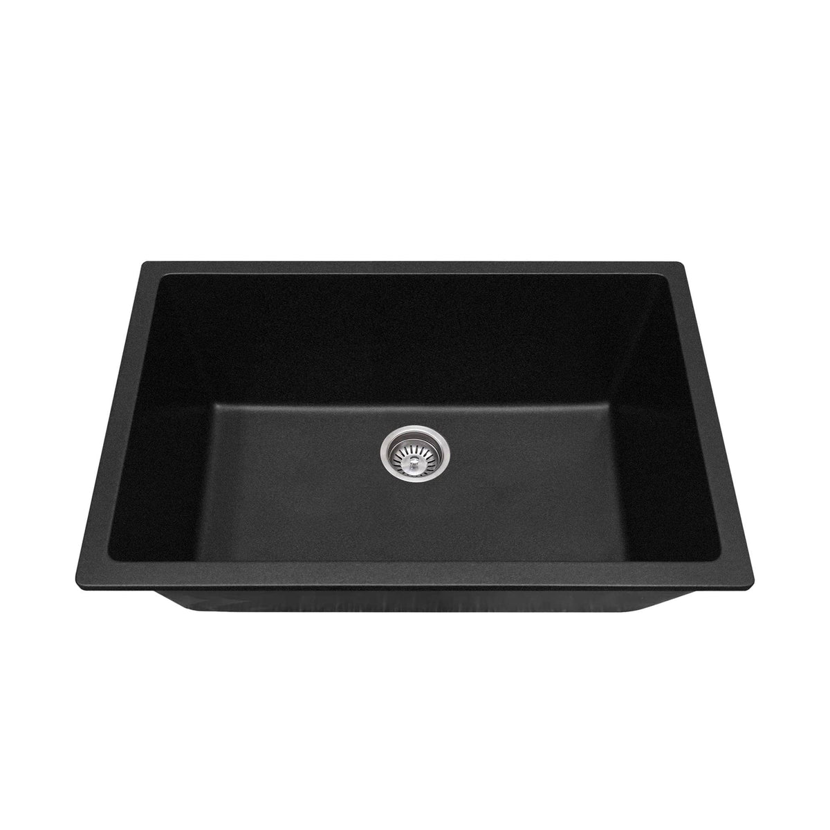 CLIO Jet Black Granite 750W x 450W Large Kitchen & Laundry Sink