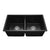 CLIO Jet Black Granite 800W x 450W Kitchen Sink Double Bowl - GS8045BK Sinks Arova 