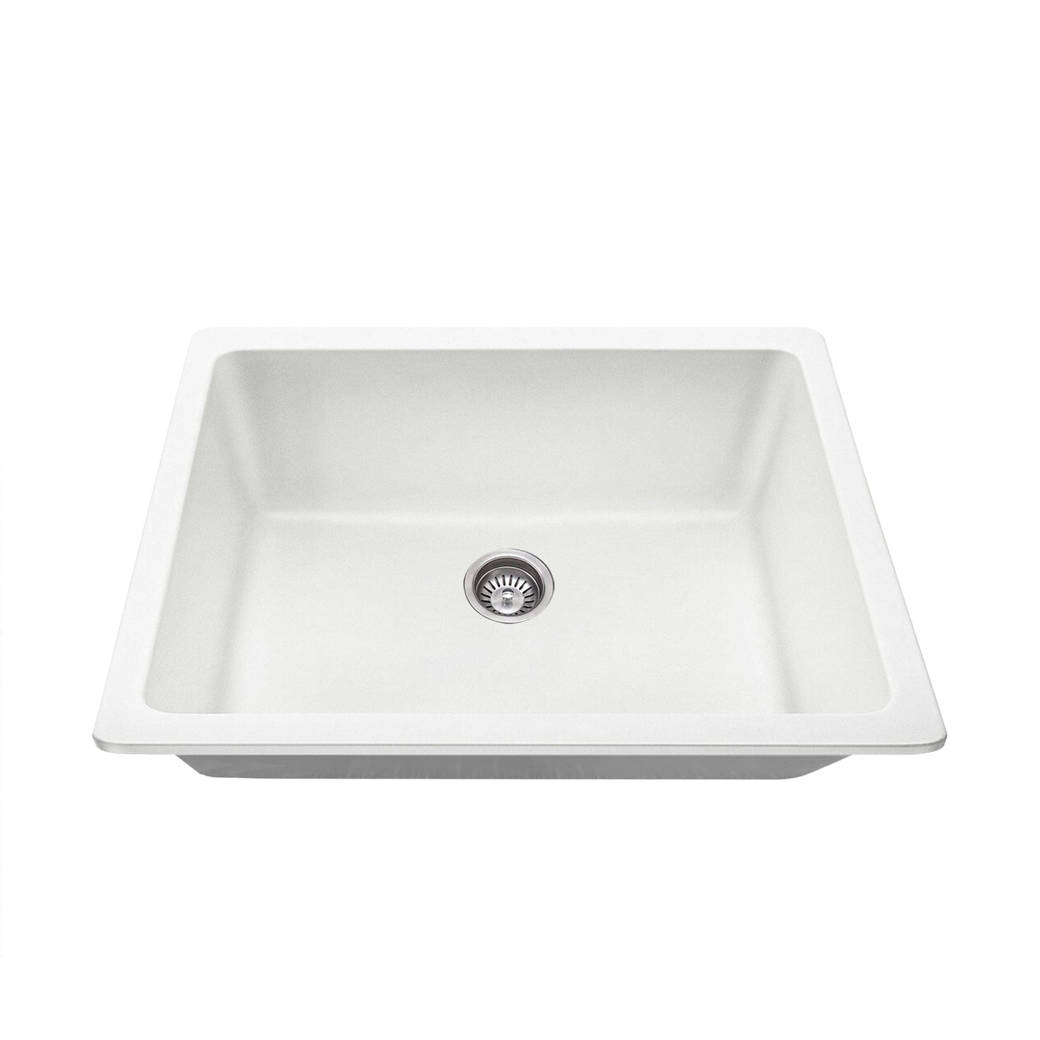 CLIO Polar White Granite 750W x 450W Large Kitchen & Laundry Sink