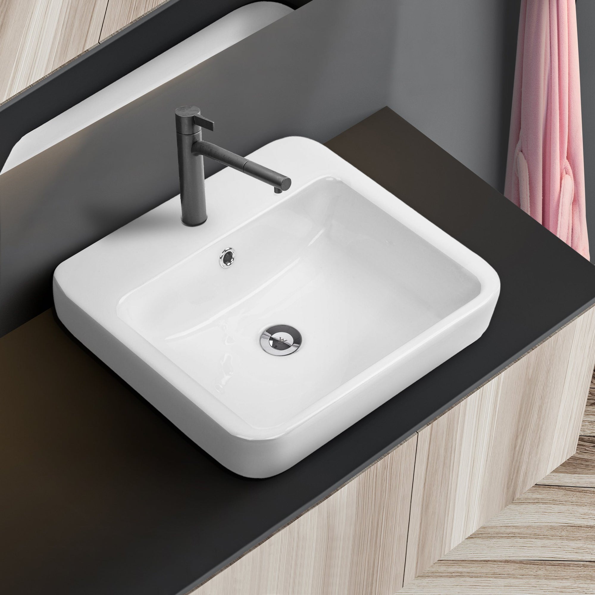 Shell Inset Basins Inset Basins and Sinks Ceramic | Arova Bathrooms