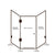 Custom Fully Frameless Shower Screen - “Diamond” - Multiple Sizes Showers Shower Screen 
