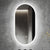 Gemini Oval Backlit LED Bathroom Mirror 90cm x 45cm Vanities & Mirrors Arova 