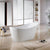 HARPER Free Standing Matte White Bath Tub 1700mm Baths Arova 