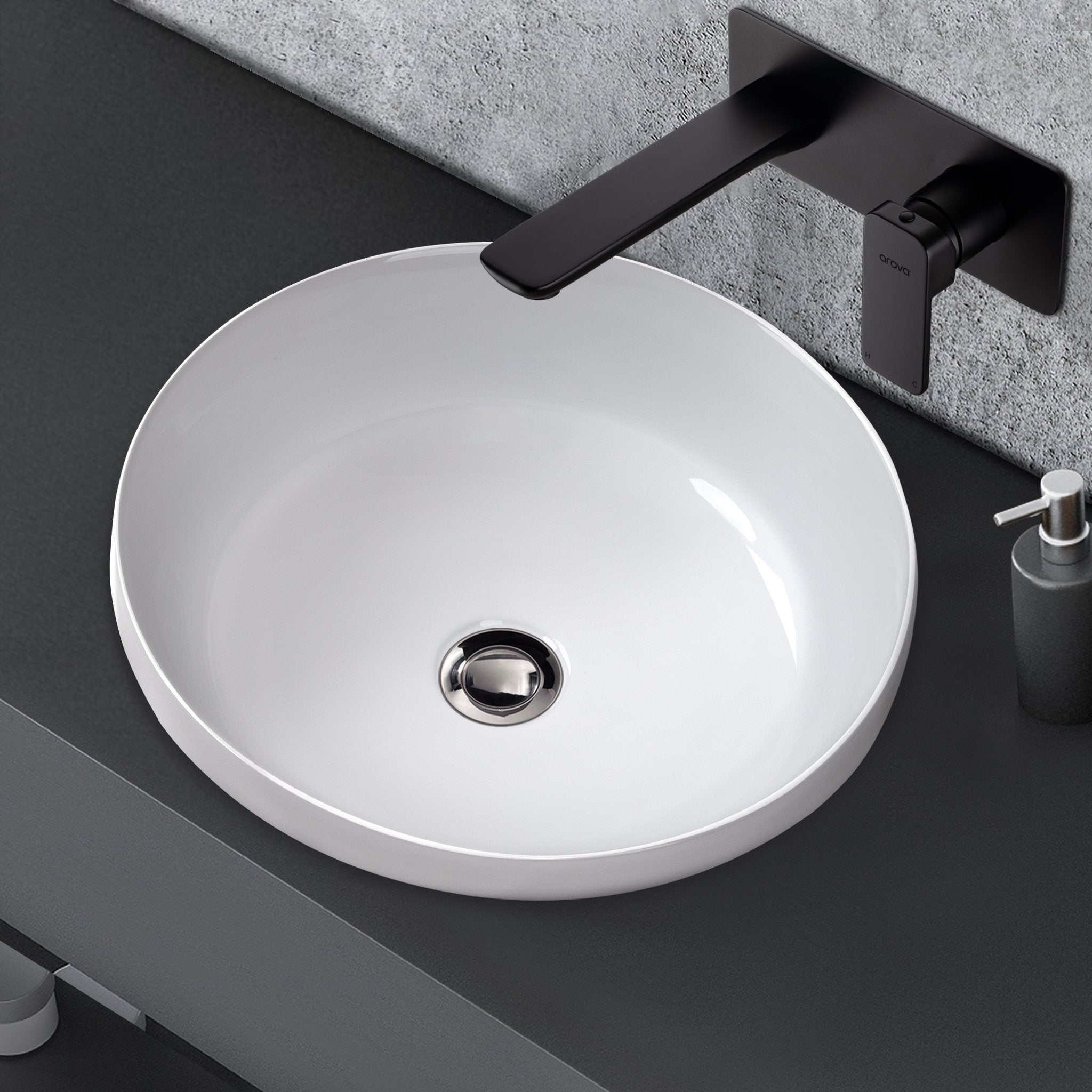 Shell Inset Basins Inset Basins and Sinks Ceramic | Arova Bathrooms