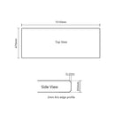 Ivory 1510x470mm vanity benchtop dimensions with 20mm thickness and 2mm Aris edge profile