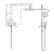 Nero DOLCE Short Twin Shower Brushed Gold showers Nero 