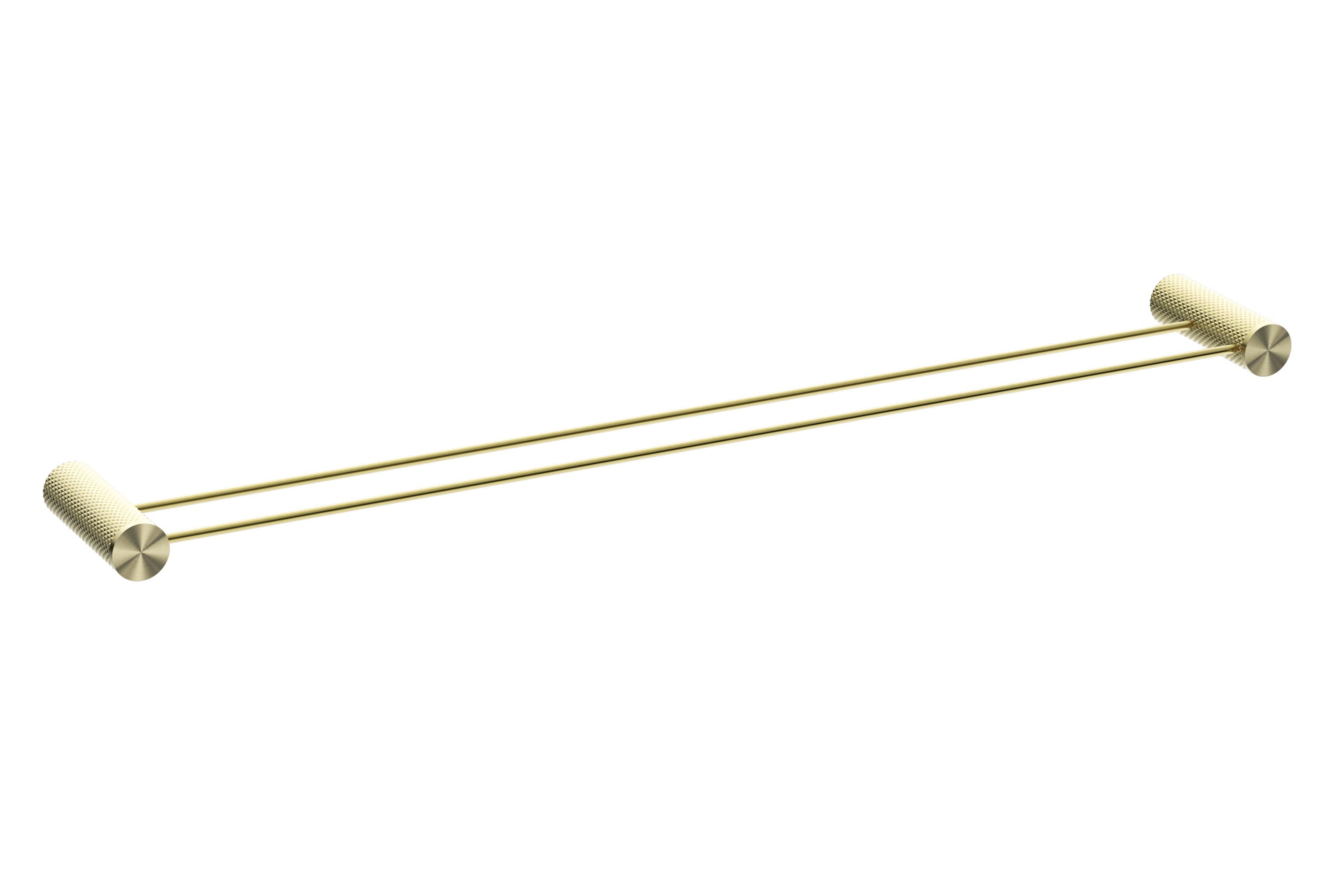 OPAL Double Towel Rail Brushed Gold 800MM NR2530DBG Accessories Nero 