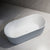 ORI 1700mm V Groove Fluted Freestanding Gloss White Bathtub Baths Arova 