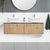 Somer 150cm Timber Wall Hung Bathroom Vanity - Double Bowl Vanities & Mirrors Arova BLISS Speckled Stone Top 2XCB1108N-Round Gloss White Basin 