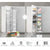 Tandem Pantry - Chrome Basket Storage Arova Kitchens & Bathrooms 450mm/500mm 1660mm - 2060mm(5 Tires) 