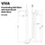 Viva Freestanding Bath Mixer with shower Matte Black Tapware Arova 