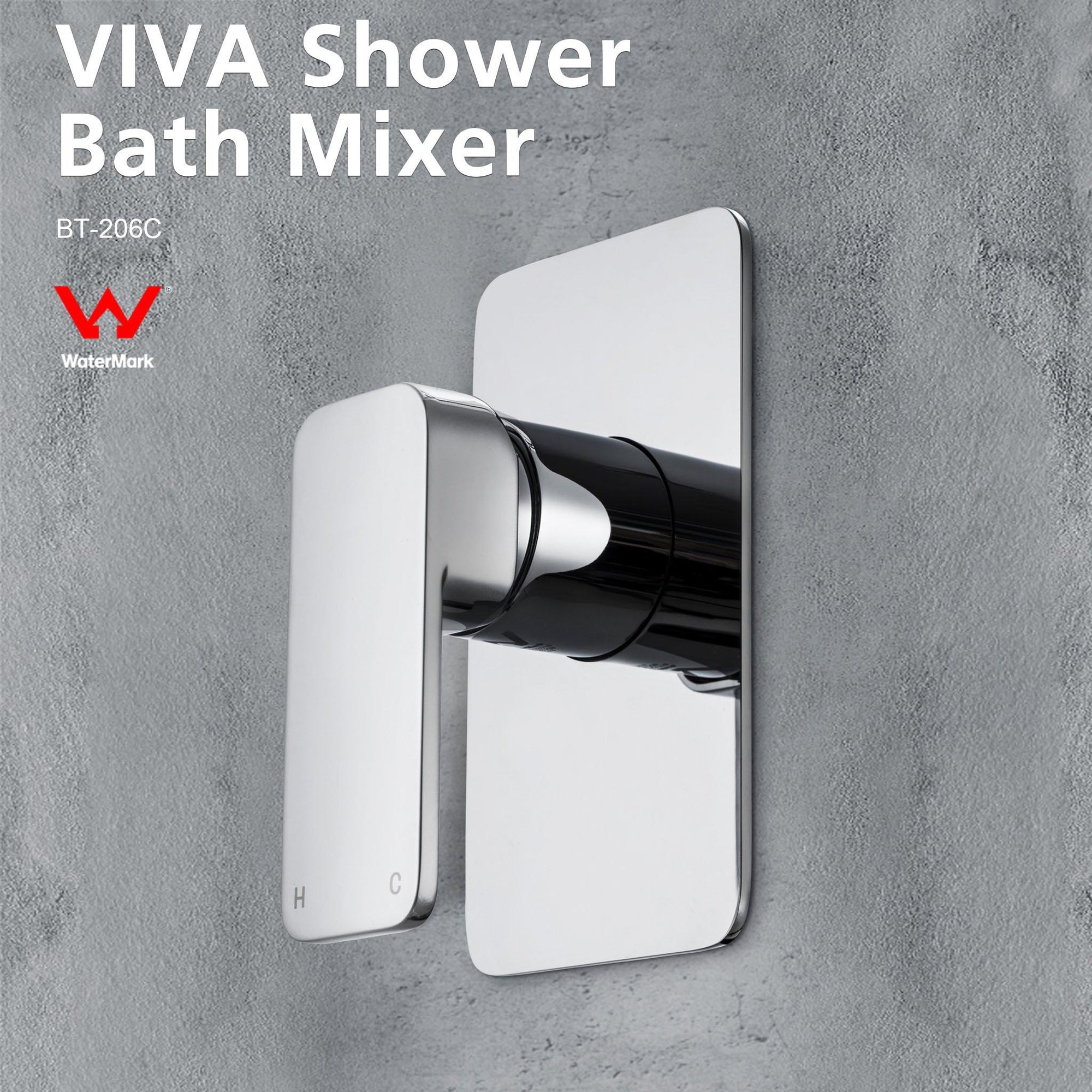 VIVA Shower / Bath Mixer Chrome - BT206C Tapware Arova 