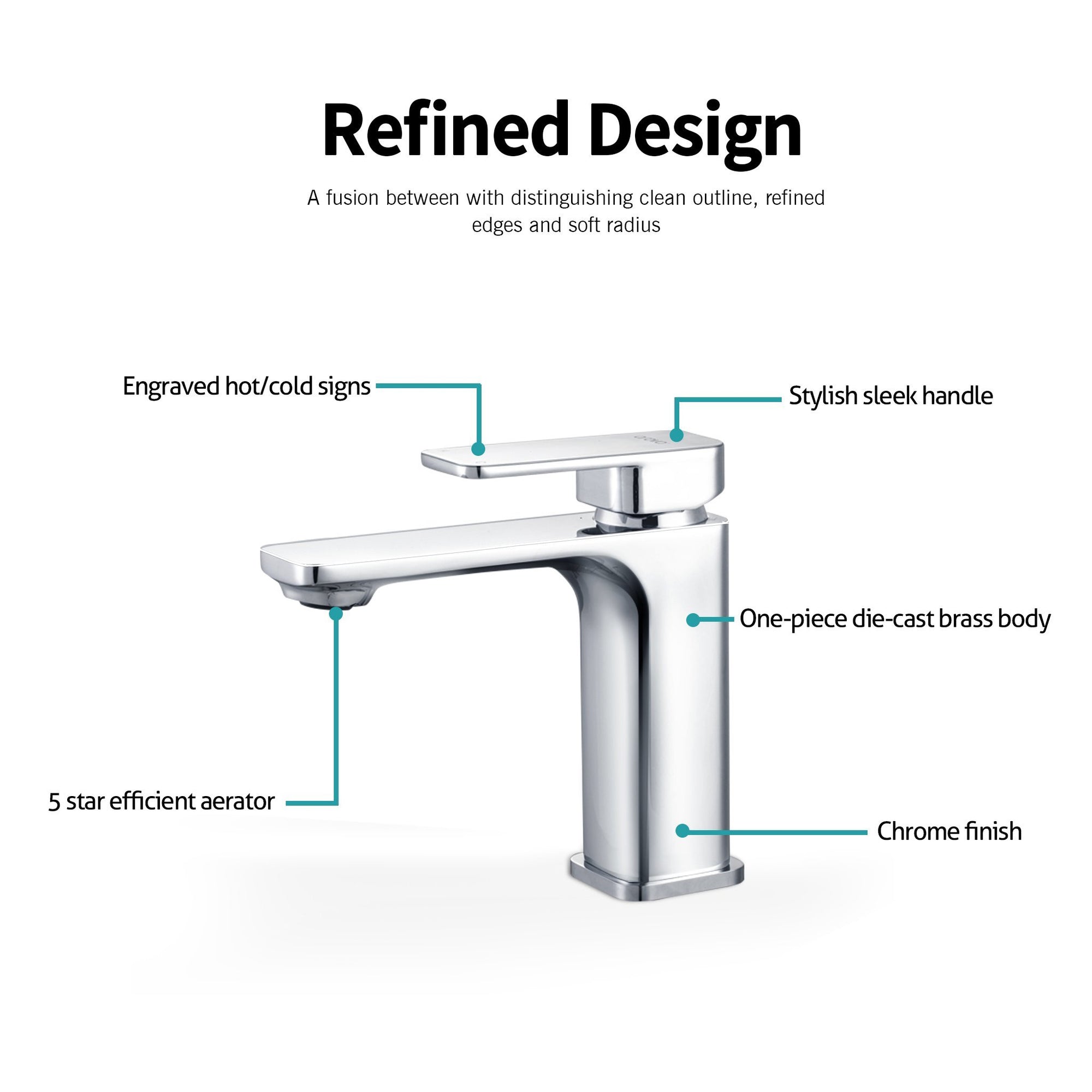 Arova Modern Designer Basin Mixers